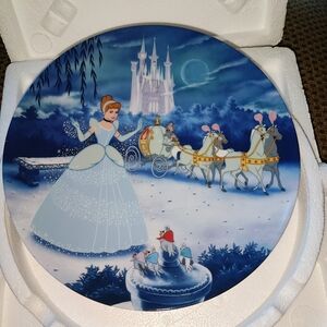 The Bradford Exchange Cinderella Blue Ceramic Plate